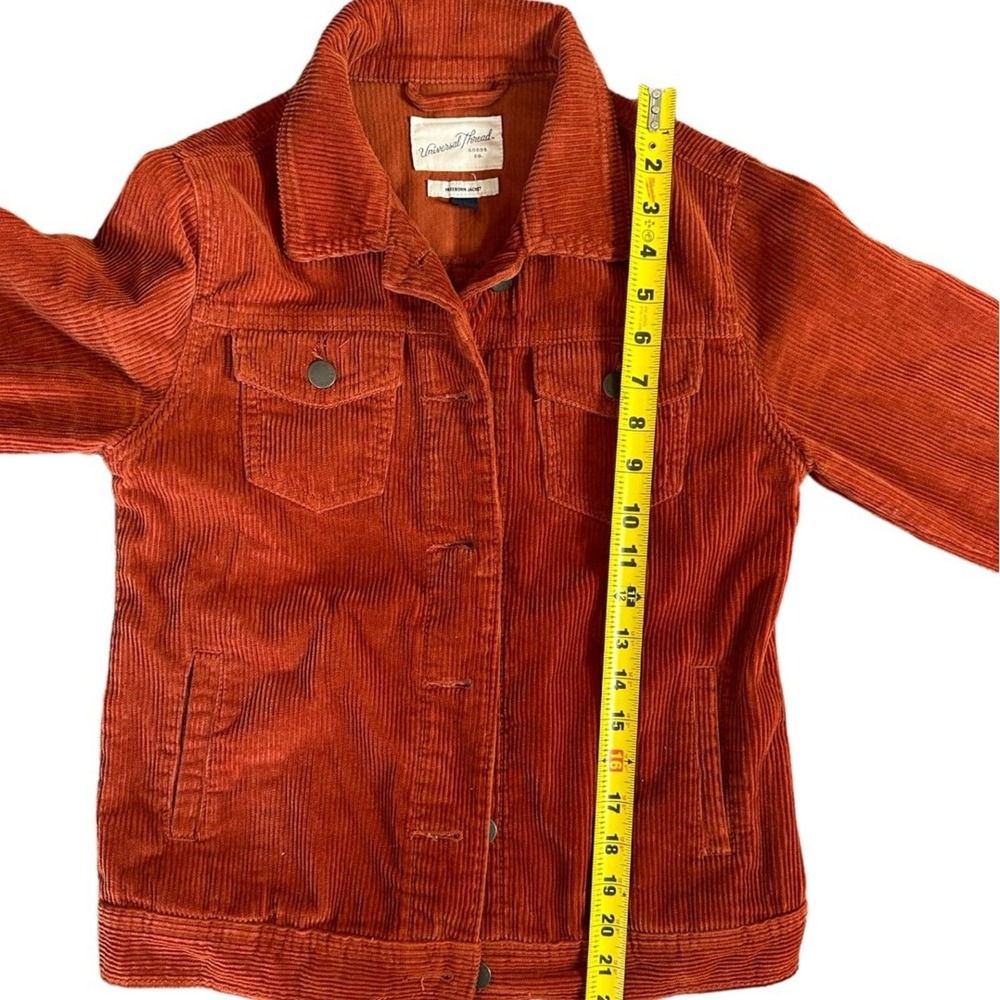 Universal Thread Rust Red Corduroy Jacket Womens … - image 6